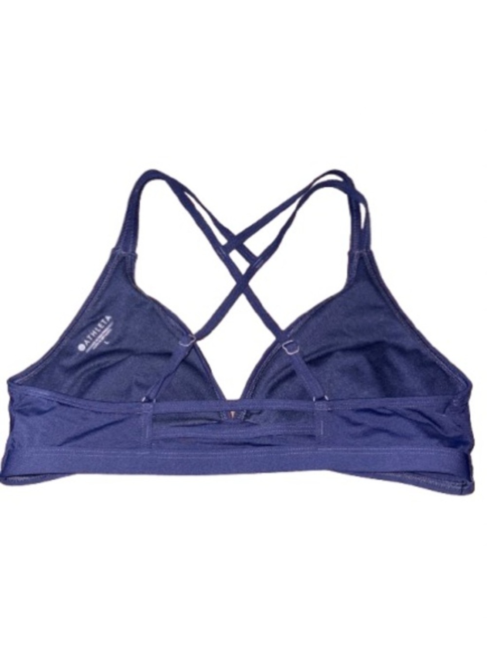 Athleta Navy Strappy Triangle Bralette size L